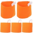 thumbnail image 1 of FESTFENDS 5Pcs Adjustable Orange Captain Armbands for Soccer Nylon Elastic Sports Use, 1 of 4