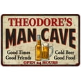 thumbnail image 1 of THEODORE'S Man Cave Metal Sign Wall Decor Gift 8x12 108120011151, 1 of 1