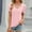 B320 Pink summer tops for women clearance under $5, variant on Cagogo Womens Summer Spring Tops Shirt Under $5 Loose Fitting Short Sleeve Square Neck Tshirt Solid Color Plain Button Peasant White Tunics Outfits