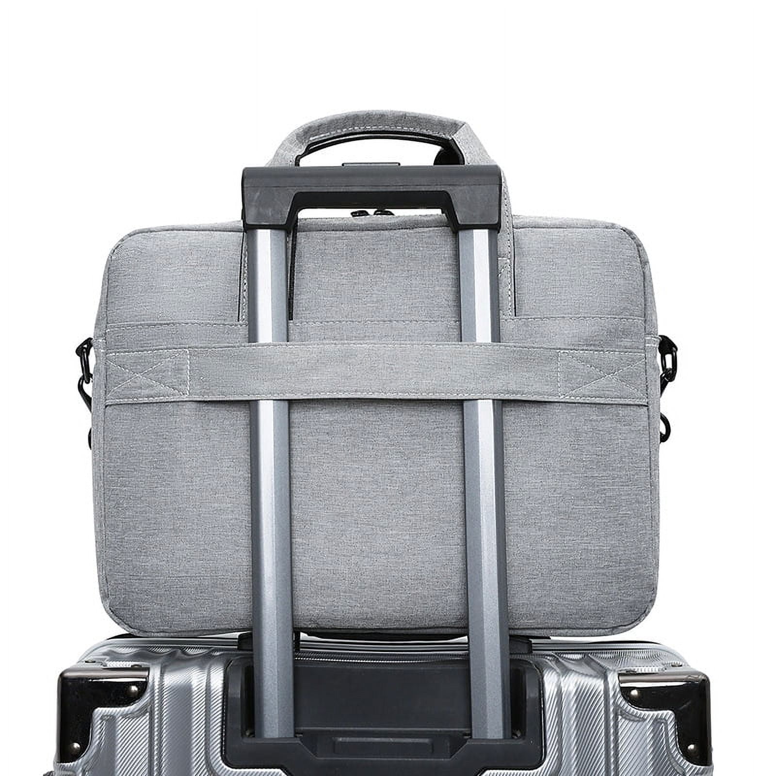 RETON Business Laptop Bag, Protective Laptop Shoulder Bag Compatible with 15.6-16.1inch Notebook, Large Capacity Computer Bag Waterproof  Briefcase,Gray