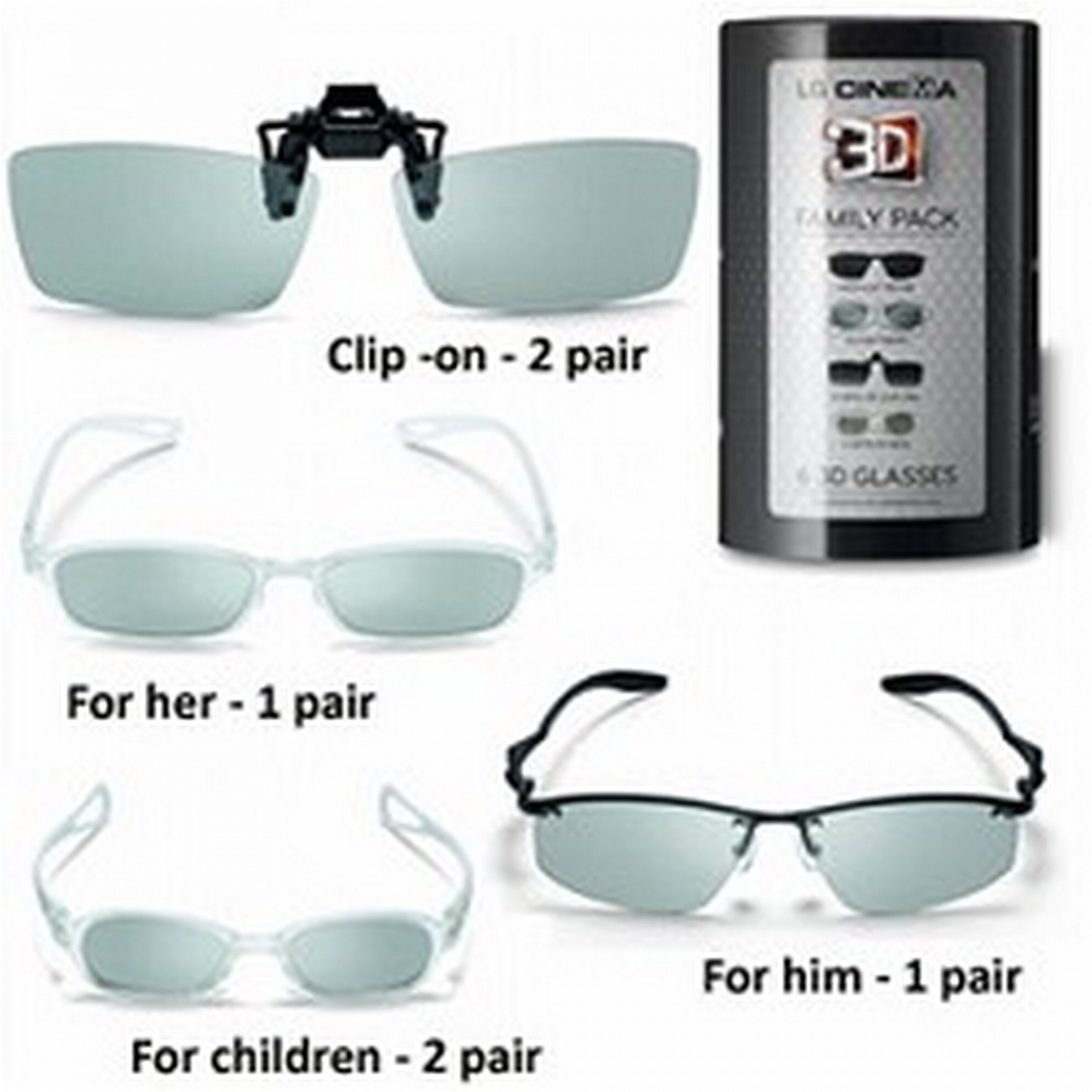 2 Pairs,A 3D Glasses3D Glasses For Lg Cinema 3D TvS 