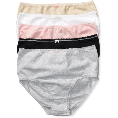 Secret Treasures Stretch Cotton Brief Panties, 5Pack
