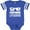 Football Blue and White, variant on Inktastic Future Lifeguard Sunglasses Boys or Girls Baby Bodysuit