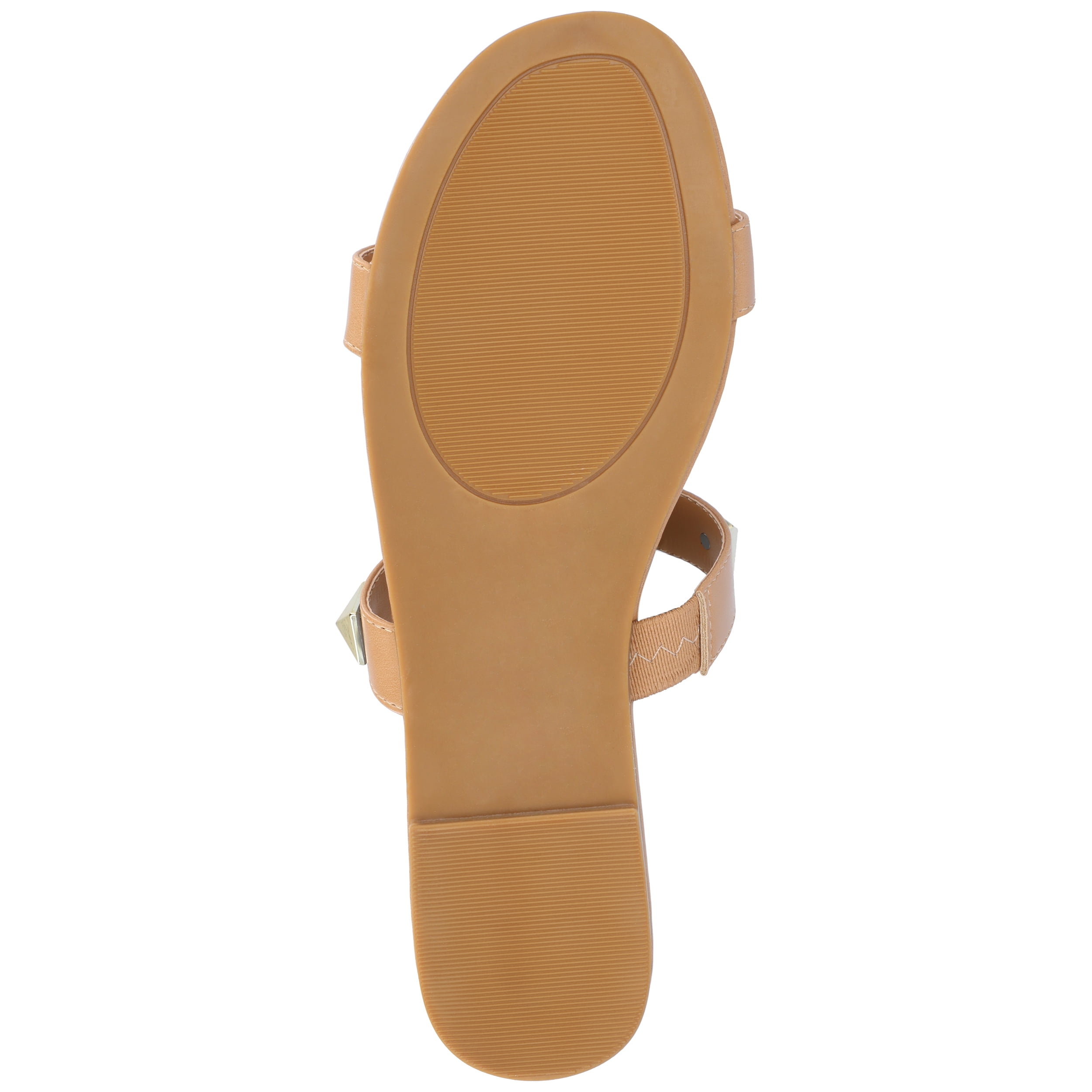 Journee Womens Kendall Studded Slide Flat Sandals