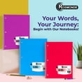 thumbnail image 6 of Spiral-bound notebooks with grid paper, 12 notebooks per pack, 70 sheets (140 pages), 8 x 10-1/2 inches, 4x4 grid spiral binding, suitable for schools., 6 of 9