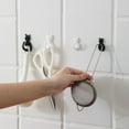 thumbnail image 4 of Xingzhi 2 Pieces ABS Animal Shape Hook Punch-free Decorative Self-adhesive Replacement Simple Style Bathroom Key Hanger Transparent, 4 of 9