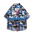 thumbnail image 4 of DDAPJ pyju Mens Summer Tropical Shirts Short Sleeve Button Down Aloha Hawaiian Shirts for Beach Vacation Lightning Sales Today Multicolor XXXL, 4 of 8