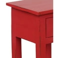 thumbnail image 3 of Sunset Trading Cottage Narrow Wood Side Table in Distressed Antique Red, 3 of 5