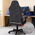 thumbnail image 3 of Jeiento Black Leopard Print Gaming Chair Cover with Armrest Covers 4-Piece Gaming Chair Slipcovers Scratch Proof Computer Chair Cover Removable Washable for Home, Shop, Living Room, Office, 3 of 7
