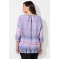 thumbnail image 2 of Catherines Women's Plus Size Petite Santa Fe Peasant Top, 2 of 3