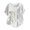 White, variant on Women's Blouse Boho Floral Print Round Neck Short Sleeve Button Decor Pullover Loose Cottagecore Casual Top