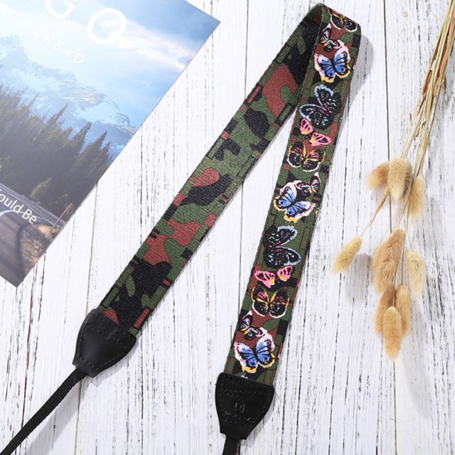 Correa de cuello de hombro multicolor estilo ético retro para SLR / Cámaras DSLR