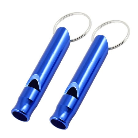 2 Pieces Pocket   Pet Dog Training Sound Whistle Keychain