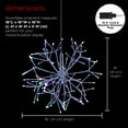 thumbnail image 4 of Alpine Corporation 16" Iron Twig Light-Up Snowflake Holiday Ornament, Multicolor, 4 of 15