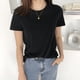 thumbnail image 2 of Camiseta Mujer Jumpingount Verano Cuello Redondo Manga Corta Negro M, 2 of 7