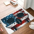 thumbnail image 4 of Yiaed American Flag Skull Print Flannel Doormat Mat Outdoor Indoor Door Mats,Welcome Matt Outdoor Front Door Mat Doormat Outdoor Mat Outdoor Mat,16"x24", 4 of 7