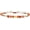 Orange, variant on Crystal Agate Friendship Bracelet Handmade Seed Beads Adjustable Bracelets for Women