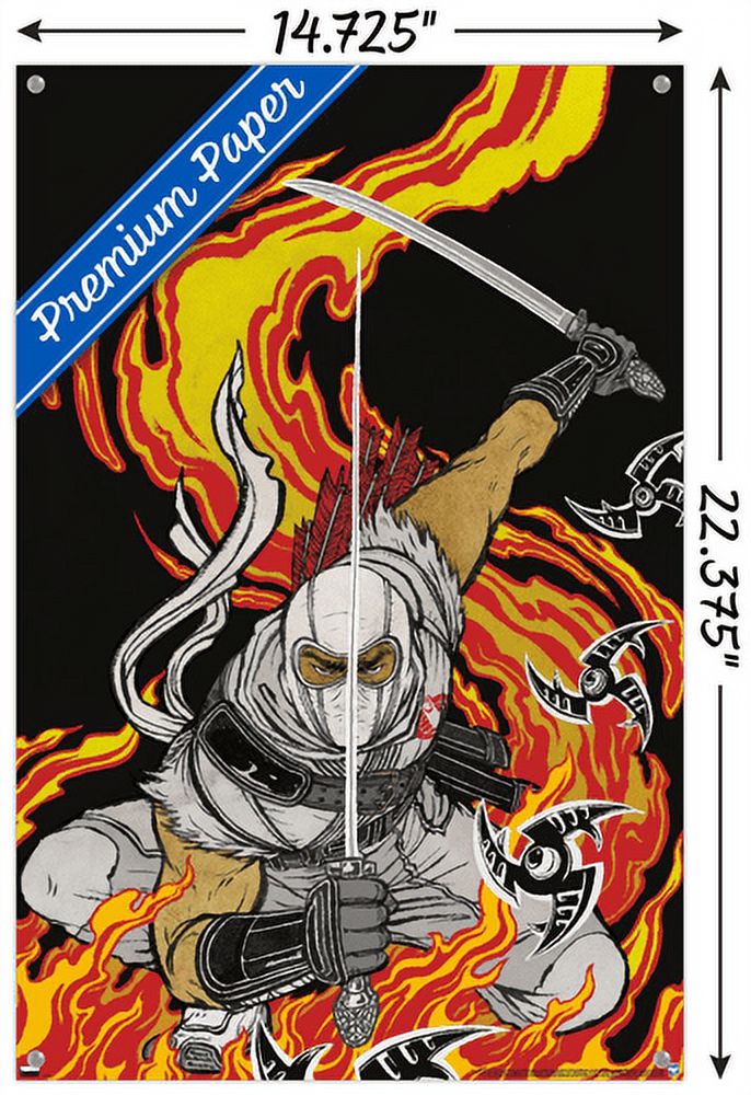 G.I. Joe - Storm Shadow Wall Poster with Pushpins, 14.725" x 22.375"