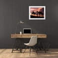 thumbnail image 3 of SMO 14x12 White Modern Wood Framed Museum Art Print Titled - Young men and camels at sunset in the Rajasthan desert-Pushkar-India, 3 of 4