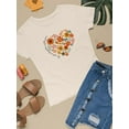 thumbnail image 3 of Storybook Style Flowers T-Shirt Women -Image by Shutterstock, Female Medium, 3 of 4