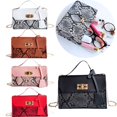 thumbnail image 4 of Trend Travel Square Chain Women Messenger Bag Ladies Crossbody Female Shoulder Bag Serpentine Handbags BROWN, 4 of 8