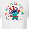 thumbnail image 3 of Lilo & Stitch - Merry Everything - Juniors Cropped Cotton Blend T-Shirt, 3 of 5