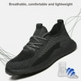 thumbnail image 5 of Safety Shoes Men's Anti-Smashing Work Shoes Lightweight Steel Toe Work Trainers Breathable Fashion 5.5-11.5, 5 of 10