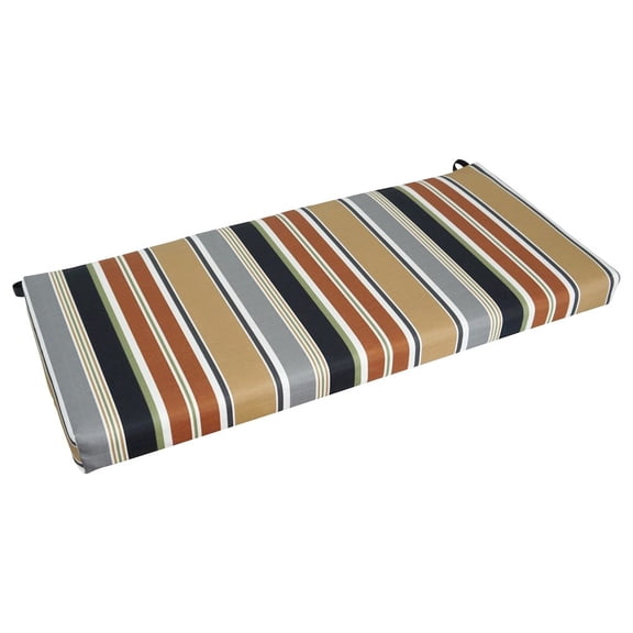 Blazing Needles 42-inch by 19-inch Patterned Outdoor Spun Polyester Loveseat Cushion