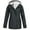 Dark Gray, variant on Women's Plush Lined Waterproof Jacket - Thickened Hooded Sun Protective Coat for Cold Weather Outdoor Activities and Winter Sports ,Dark Gray 5XL