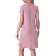 thumbnail image 3 of INSPIRAR CHIC Camisones de Mujer Camisetas de Noche con Impresión de Gatos Vestido de Sueño de Manga Corta L Rosa, 3 of 6