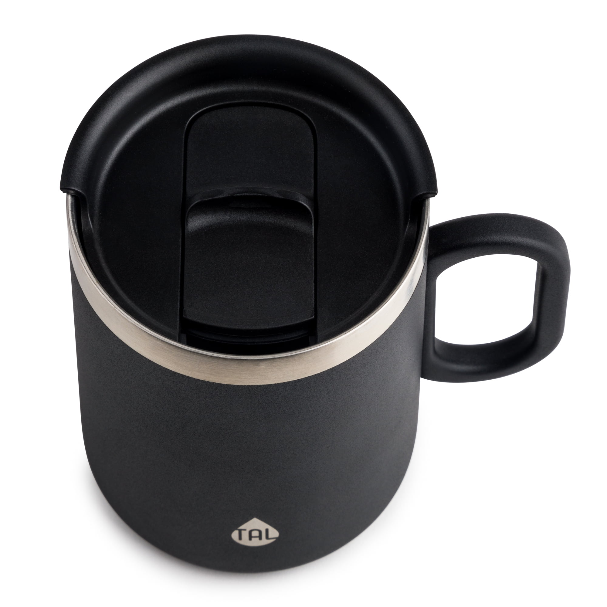 TAL Stainless Steel Brew Coffee Mug 15 fl oz, Black