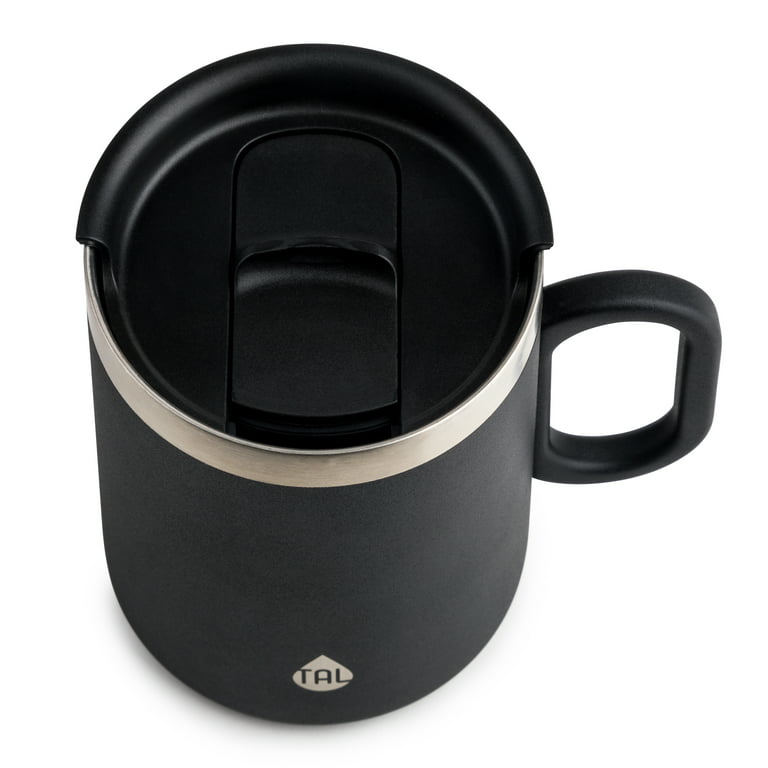 Tal Stainless Steel Brew Coffee Mug 15 fl oz, Black