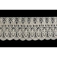 thumbnail image 1 of Lily 4" Ivory and White Floral Venice Vintage Guipure Lace Trim By Yardage, 1 of 2
