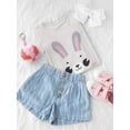 thumbnail image 3 of Adorable Rabbit Face T-Shirt Toddler -Image by Shutterstock,  5 Toddler, 3 of 4