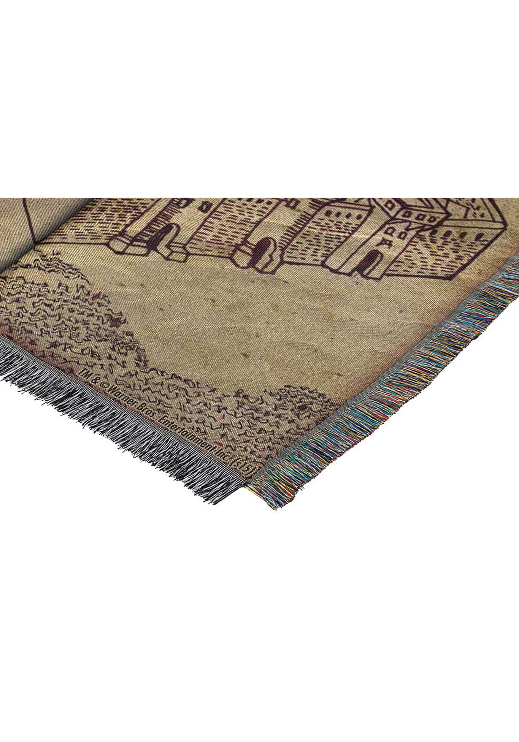 Harry Potter "Marauders Map" Woven Tapestry Throw Blanket