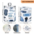 thumbnail image 3 of Ryvnso 2 Pack Qtip Holder Organizer Cute Simple Line Abstract Style Bathroom Cotton Swabs Cans Storage Canister, 3 of 7