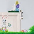 thumbnail image 4 of 1 PC Easter Bunny Pushing Easter Egg Door Corner Decoration Diy Patchwork Decora Fun Easter Egg Door Corner Decoration Easter Bunny Egg Door Corner Decoration, 4 of 9