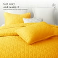 Exclusivo Mezcla King Size Quilt Bedding Set, Lightweight Soft Yellow