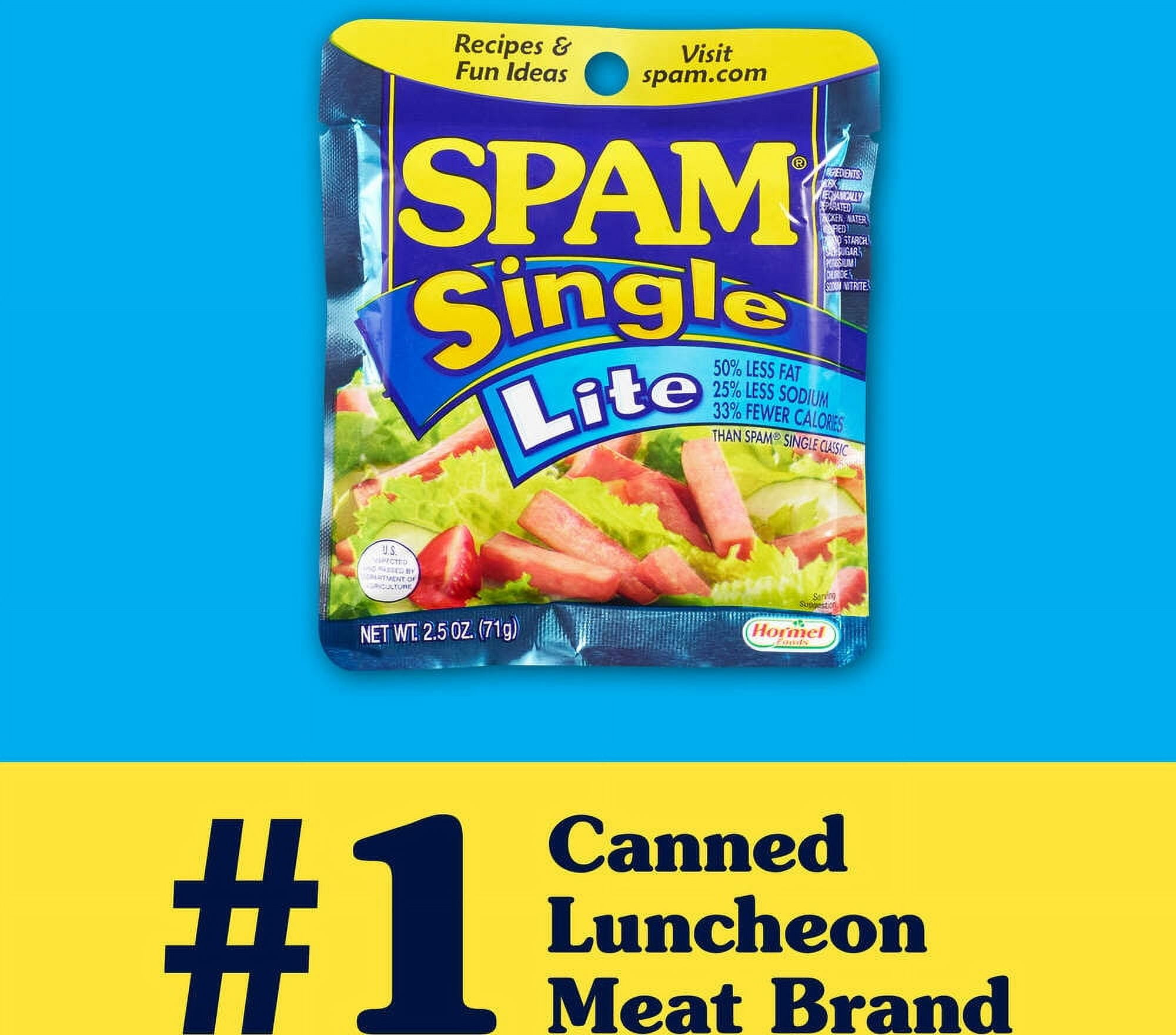 (7 pack) SPAM Single Lite 12-2.5oz