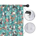 thumbnail image 4 of Blackout Kids Curtains,Pitbull Dog and Flower Floral Childrens Insulated Curtains Set Of 2,Bedroom Essentials,Toddler Room Decor 42x63in(106x160cm), 4 of 4