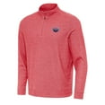 thumbnail image 2 of Men's Antigua  Heather Red USA Swimming Subtle Quarter-Zip Pullover Top, 2 of 3