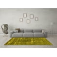 thumbnail image 3 of Ahgly Company Machine Washable Indoor Rectangle Oriental Yellow Industrial Area Rugs, 4' x 6', 3 of 4