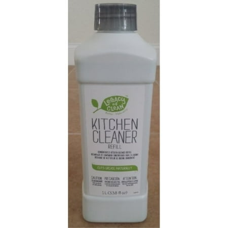 amway kitchen cleaner refill - legacy of clean - 1l (33.8 fl oz) - cuts grease (Best Way To Clean Kitchen Grease)