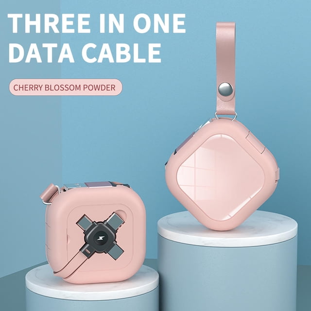 Precios de Liquidación, Cable de datos One Drag Three para carga rápida, adecuado para teléfonos móviles Android, T-ypec, cable de carga y almacenamiento retráctil Akmoler