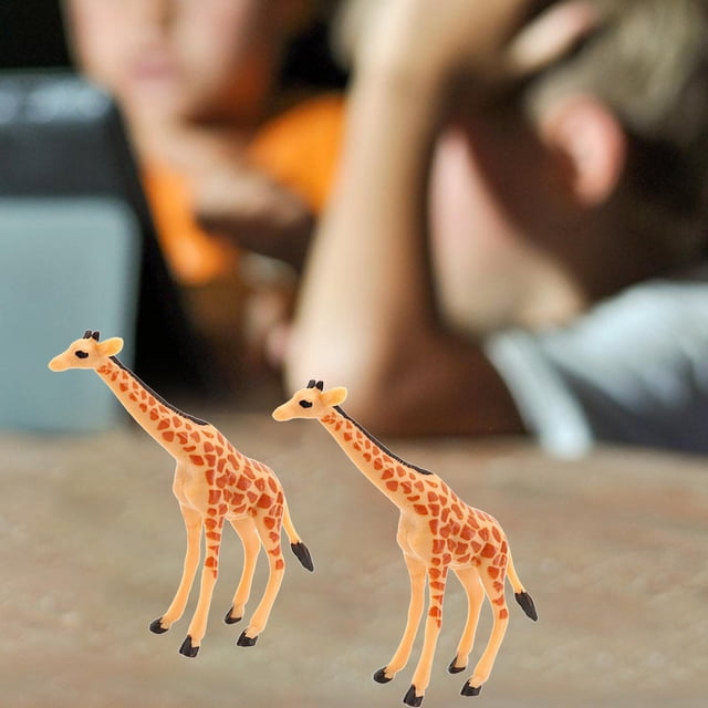 Adornos de Juguete Hugo Juego Educativo Modelo Animal Jirafa Figuras de Acción