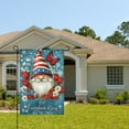 thumbnail image 2 of AMHNF Patriotic Gnome with Flowers and Butterflies - Linen Garden Flag 12x18 inch, Memorial Day Independence Day Yard Flag for Spring Summer Home Outdoor Garden Decoration, 2 of 5