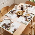 thumbnail image 5 of Easter Rabbit Placemats Set of 12, Vintage Basket Pink Blue Yellow Eggs Spring Flower Leaf Non-Slip Place Mats Washable Table Mats for Kitchen Dining Table Decorations Indoor/Outdoor, 5 of 9