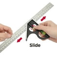 thumbnail image 4 of Swiss Tech 12" Combination Square,Stainless Steel Ruler, 4 of 7