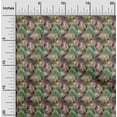 thumbnail image 2 of oneOone Cotton Cambric Brown Fabric Floral Sewing Craft Projects Fabric Prints By Yard 56 Inch Wide, 2 of 5