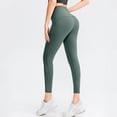 thumbnail image 1 of Pantalones de yoga para mujer, de brocado, de doble cara, con sensación desnuda, sin vergüenza, ajustados, de cintura alta, para levantar la cadera, pantalones deportivos de fitness, 1 of 6